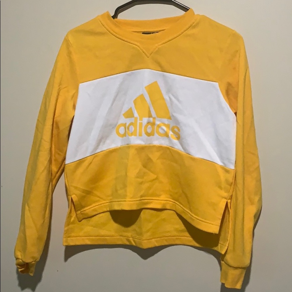 Yellow & white Adidas shirt